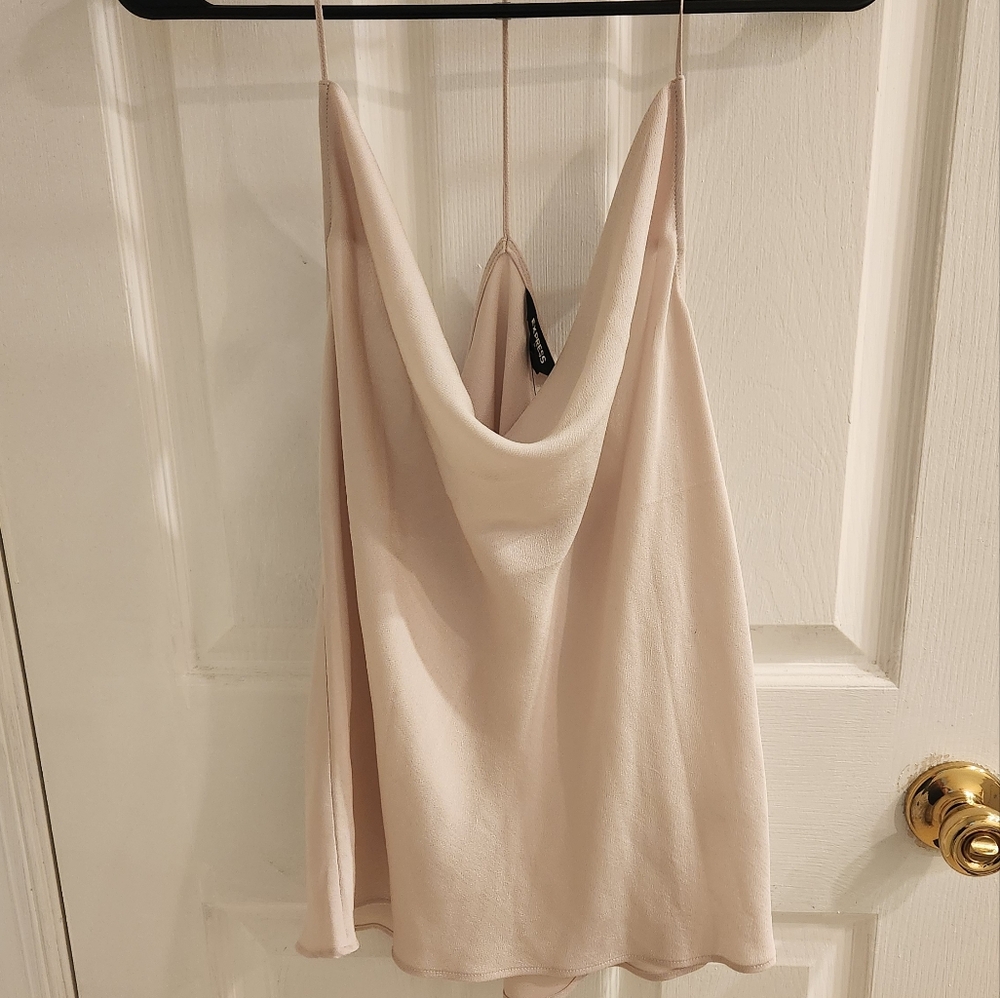 NWT Express Cowl Neck Satin Camisole